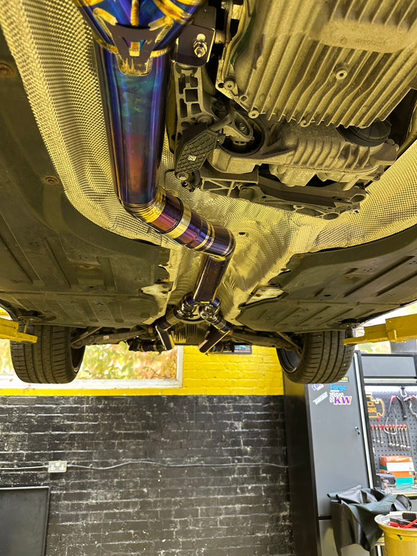 Full Titanium Catback Exhaust OPF Delete – BMW M3/M4 Competition (G80/G81/G82/G83) with Valved Control