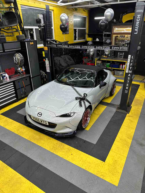 Fiber Glass 2016 to 2018 Mazda MX5 Miata ND RB PD Style Wide Body Kit Front Lip Fender Rear Under Diffuser Rear GT Wing for MX5