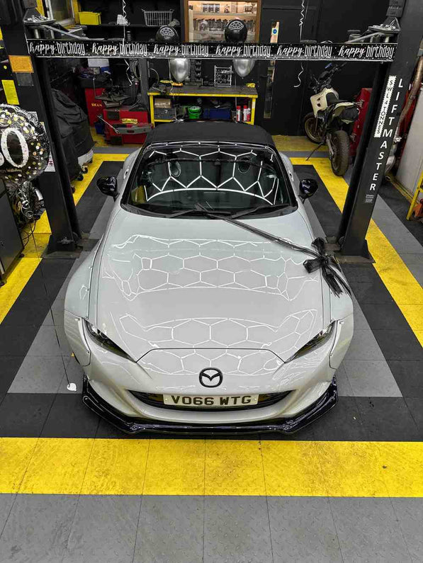 Fiber Glass 2016 to 2018 Mazda MX5 Miata ND RB PD Style Wide Body Kit Front Lip Fender Rear Under Diffuser Rear GT Wing for MX5