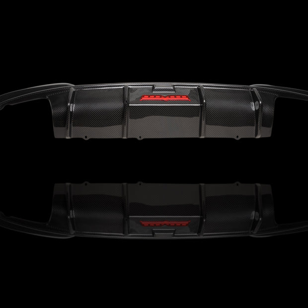 BMW G20/G21 M340i (Pre-LCI) Dry Carbon Rear Diffuser + F1-Style Third Brake Light