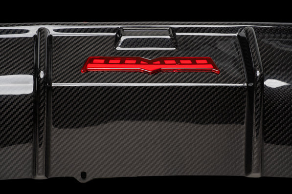 BMW G20/G21 M340i (Pre-LCI) Dry Carbon Rear Diffuser + F1-Style Third Brake Light