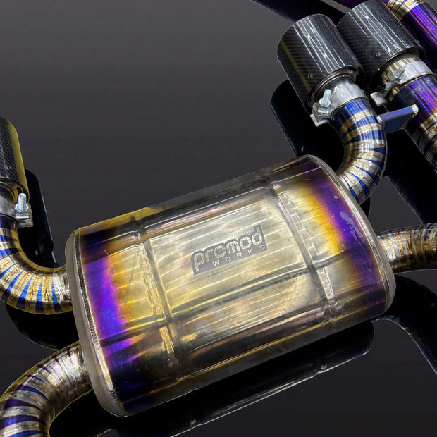 Full Titanium Catback Exhaust OPF Delete – BMW M3/M4 Competition (G80/G81/G82/G83) with Valved Control