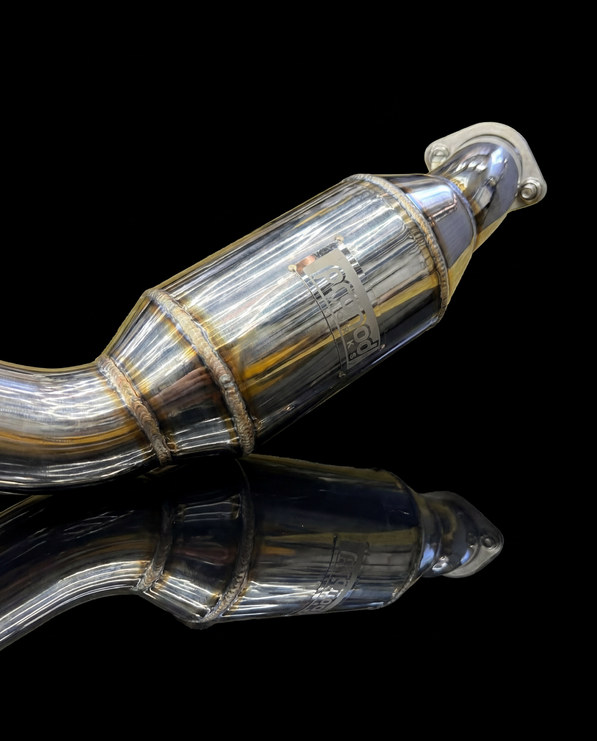 Promod Works Mercedes CLS63 AMG W218 Sports Cat Downpipe System – 200 Cell High-Flow Cats | Polished Stainless Steel