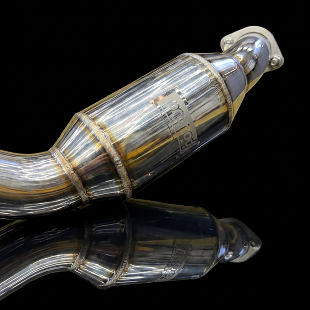 Promod Works Mercedes CLS63 AMG W218 Sports Cat Downpipe System – 200 Cell High-Flow Cats | Polished Stainless Steel