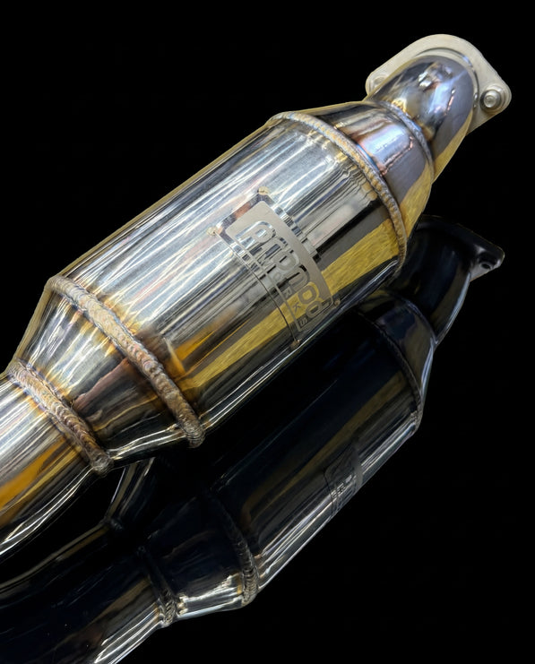 Promod Works Mercedes CLS63 AMG W218 Sports Cat Downpipe System – 200 Cell High-Flow Cats | Polished Stainless Steel