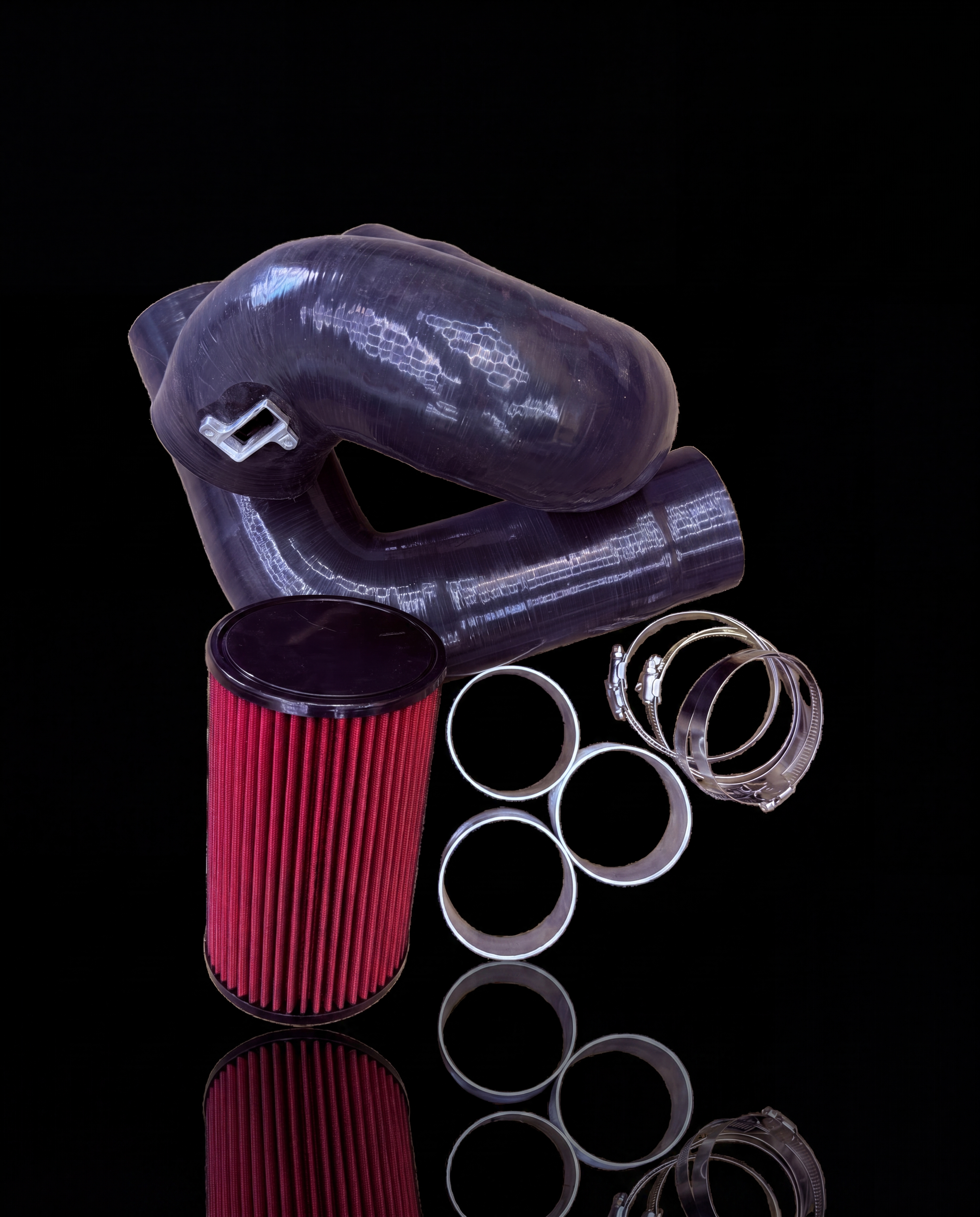 BMW B58 3.0T Front Mount Cold Air Silicone Intake Kit – G Series | M340i M440i M540i 840i Z4 M40i X3 X4 X5 X6